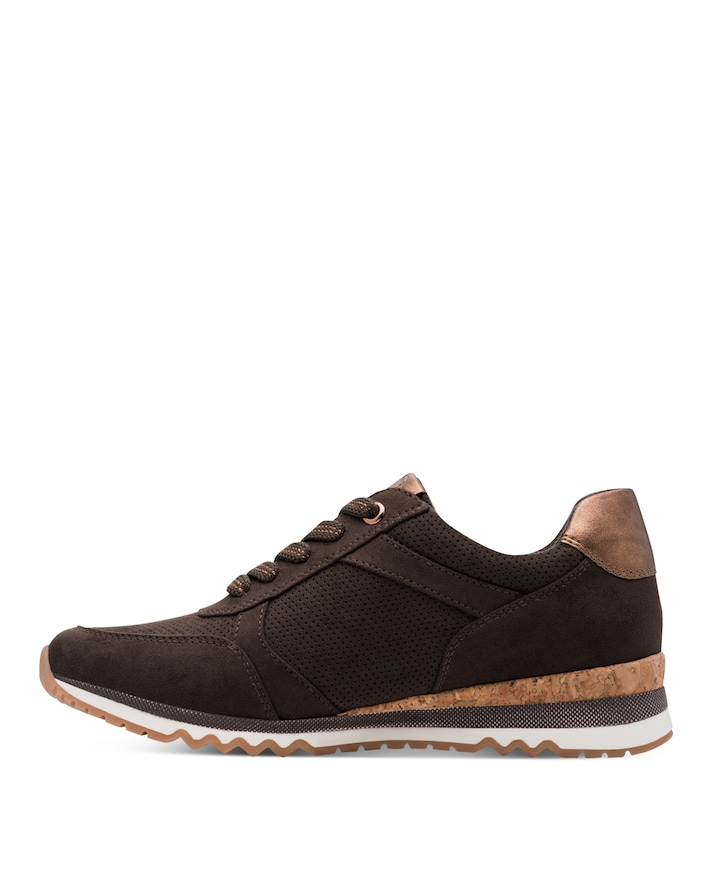 Lace-up dames sneakers bruin