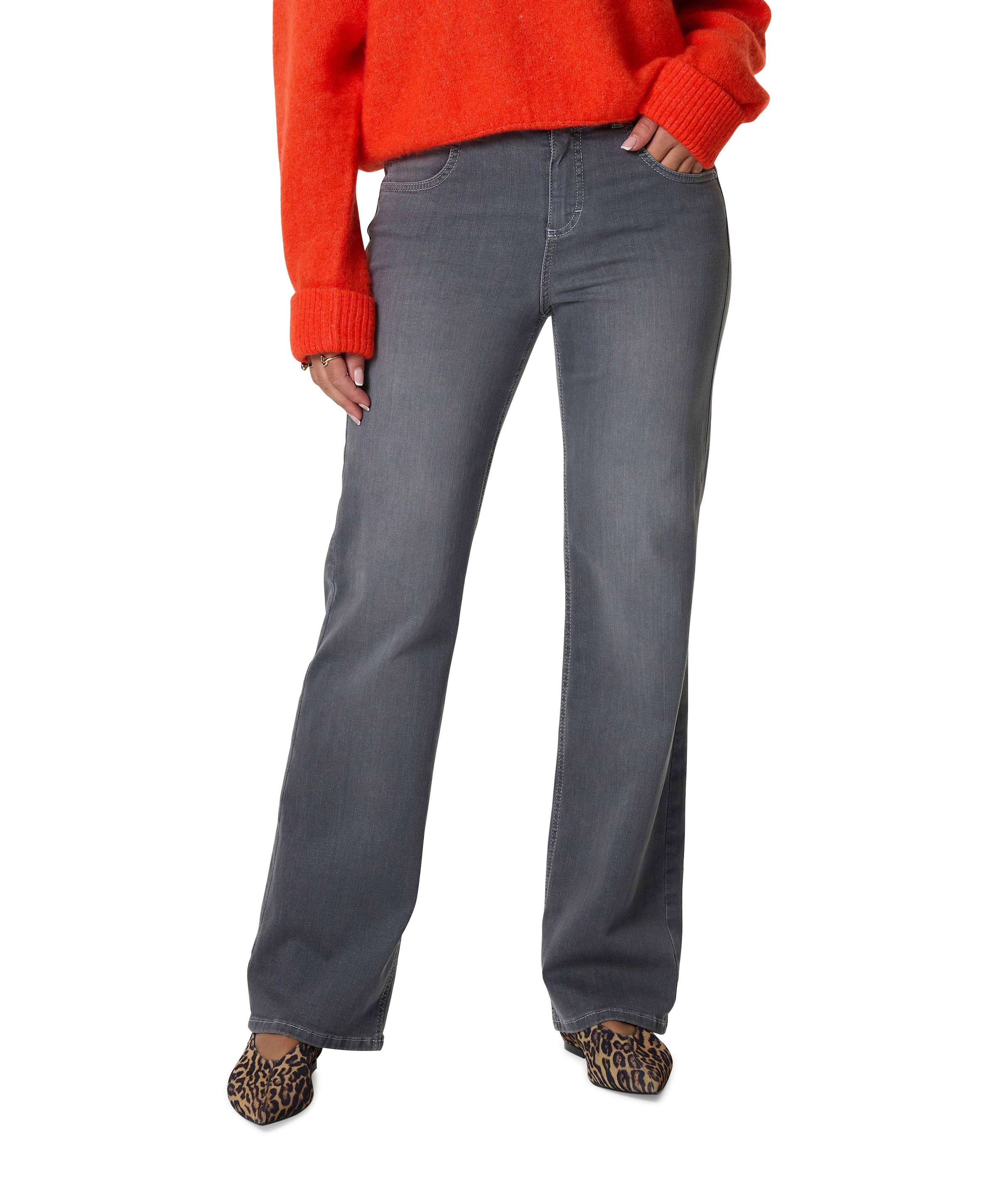 Lara dames jeans grijs