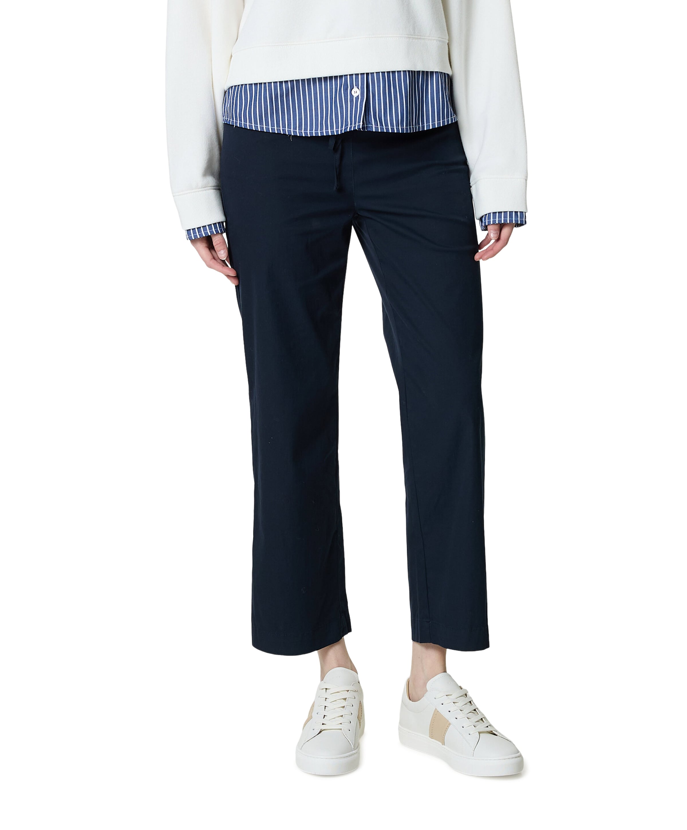 Scarlet Wide Leg 6/8 dames broek blauw