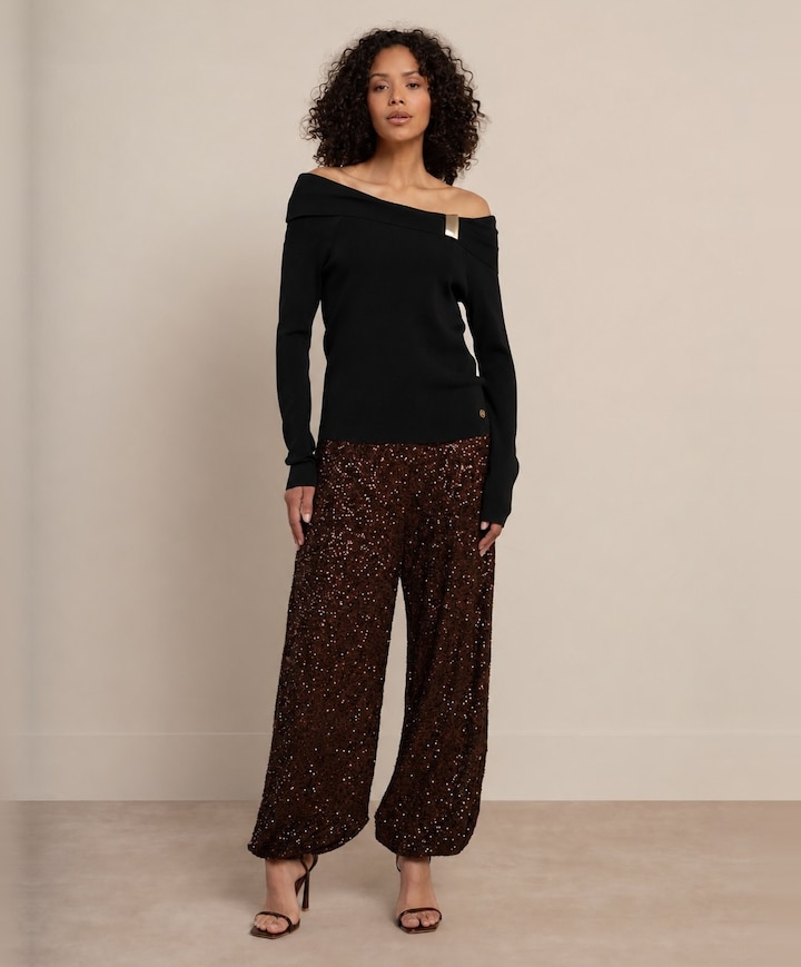 Dames top zwart