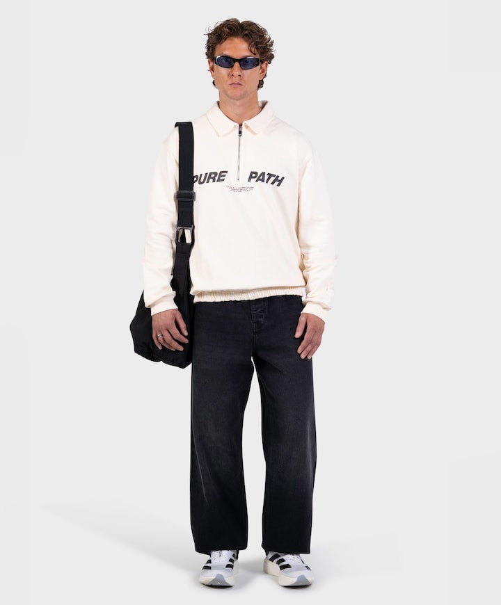 Heren sweater ecru