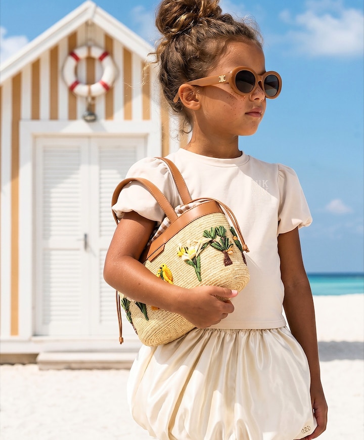Meisjes T-shirt beige