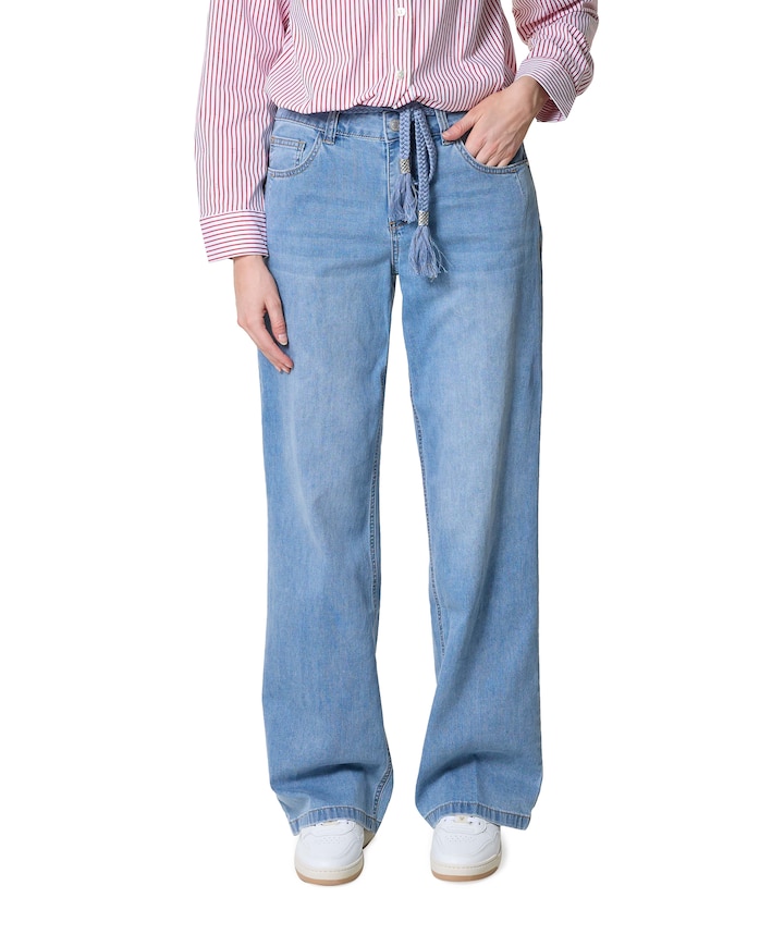 Colette & Belt dames jeans blauw