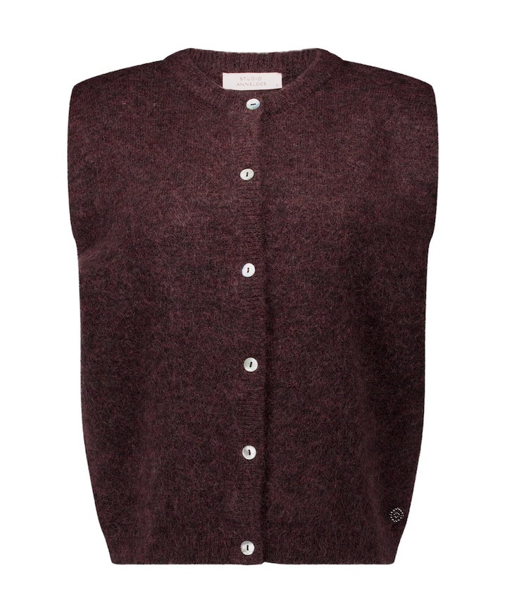 Dames gilet bruin