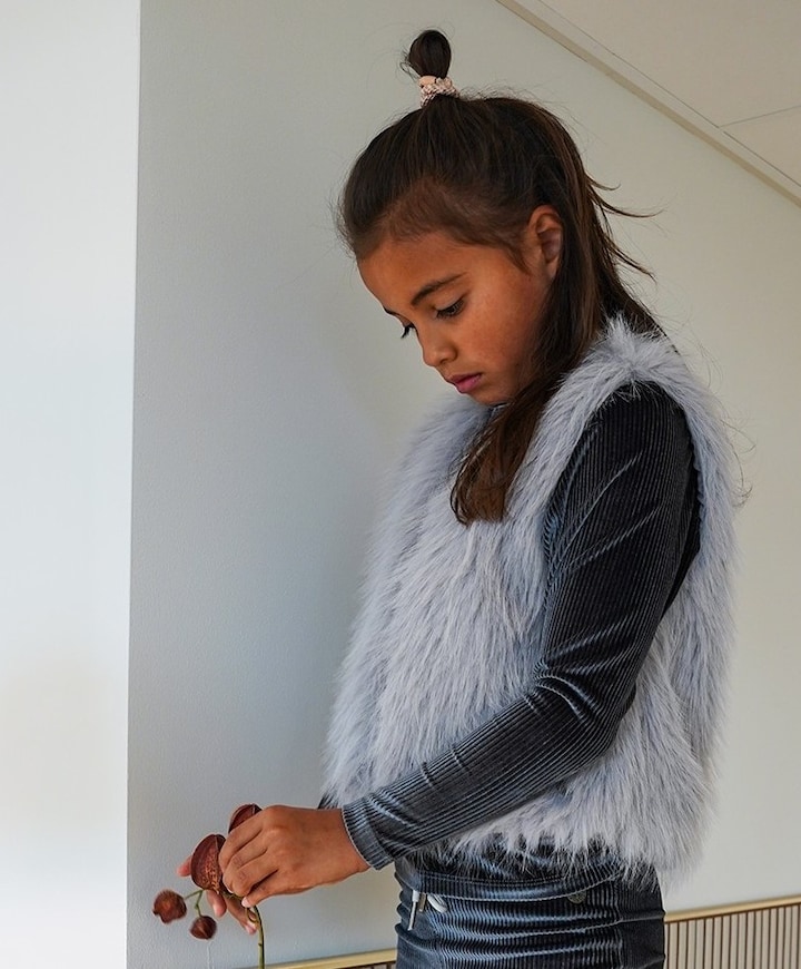 Meisjes longsleeve blauw