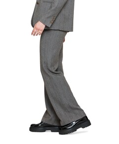 Herringbone + stones broek grijs