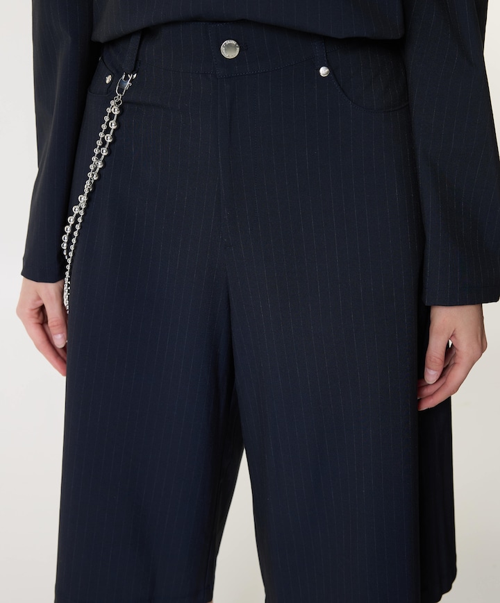 dames bermuda blauw