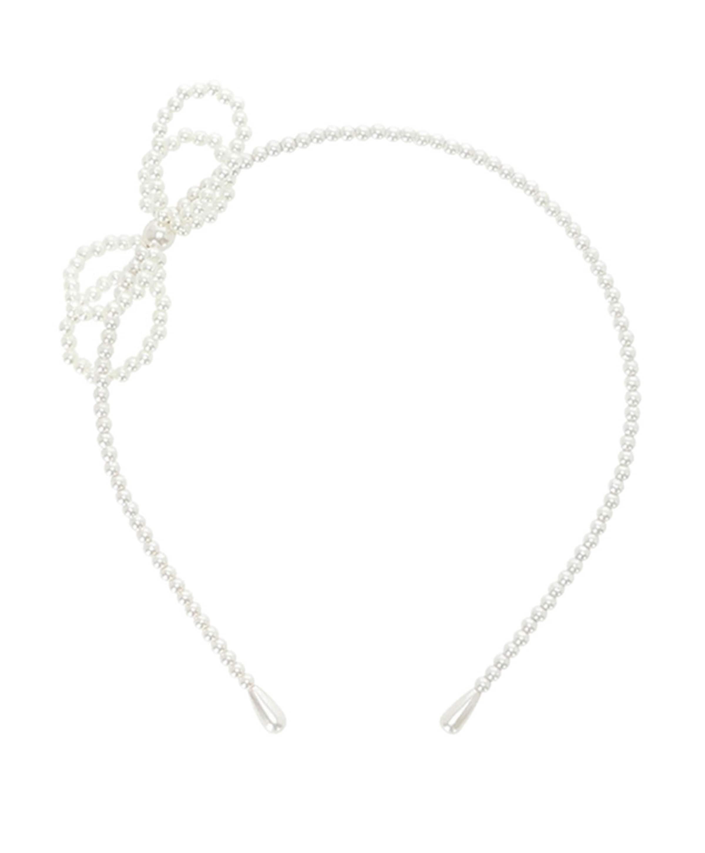 Meisjes diadeem ecru