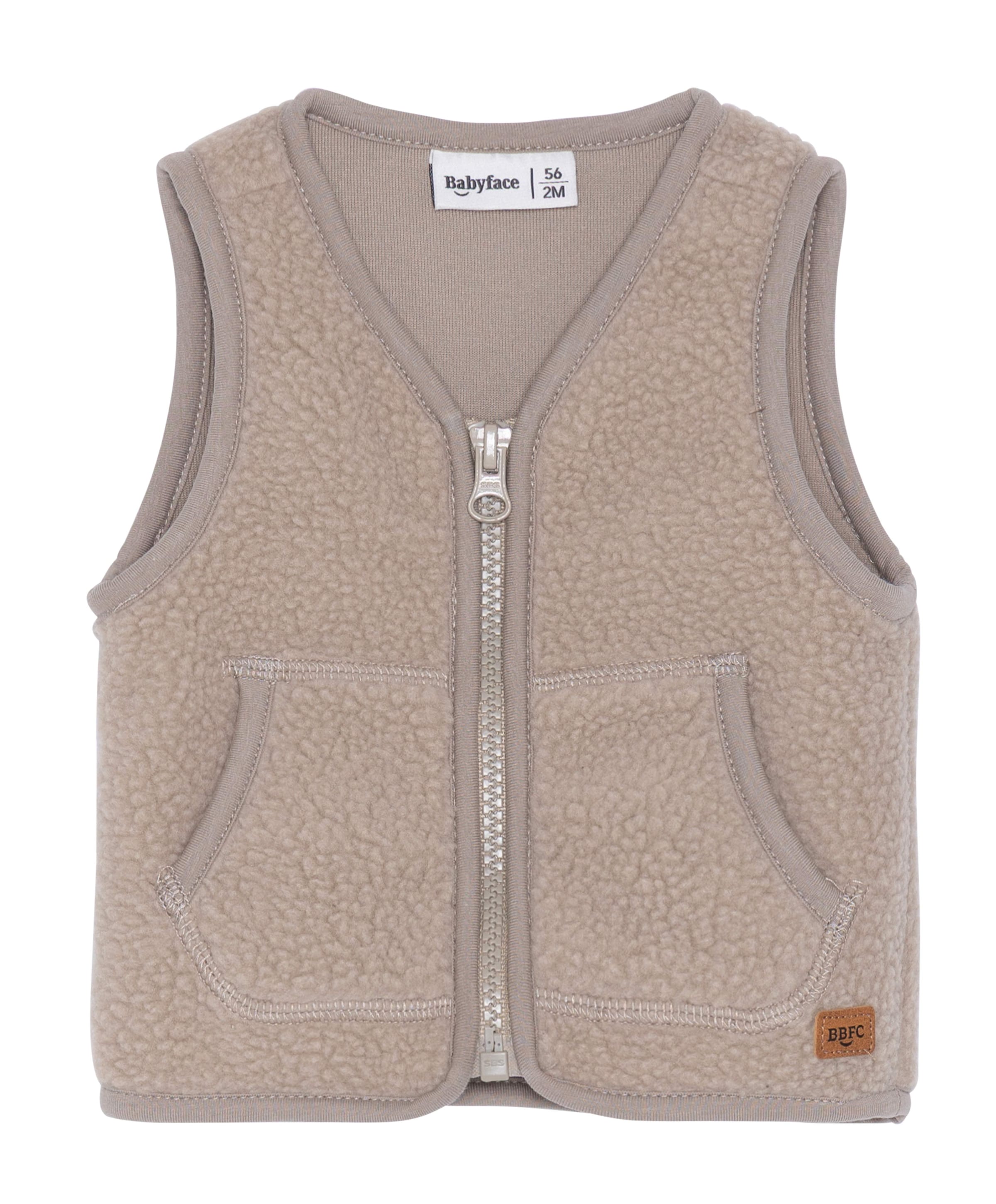 Jongens gilet beige