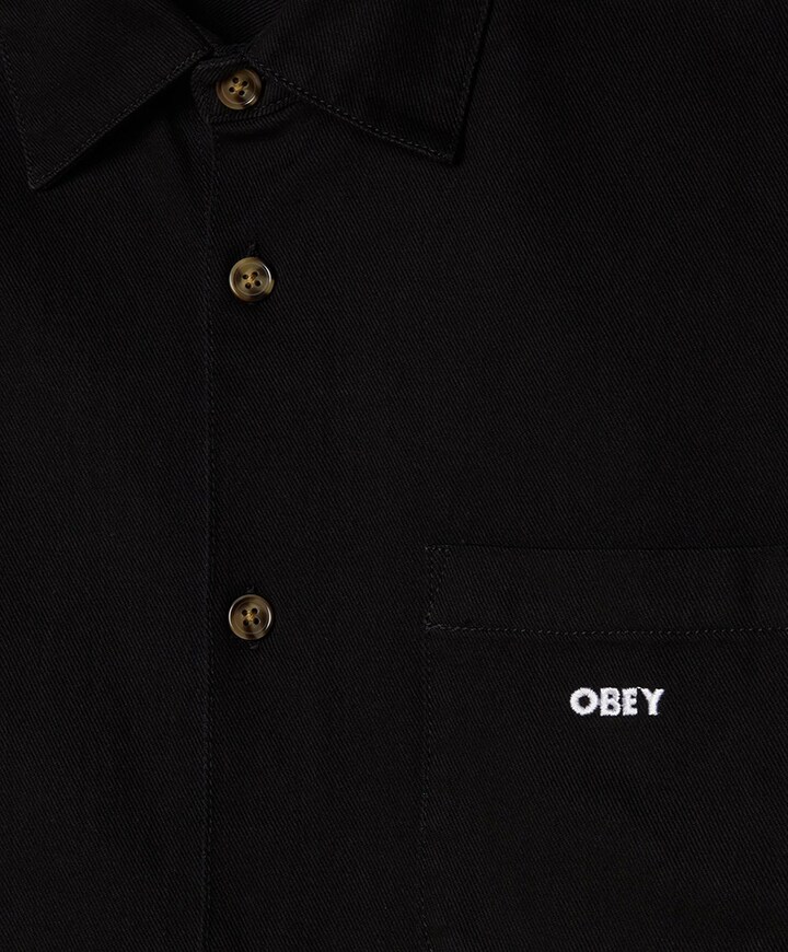 Overshirt lange mouw zwart