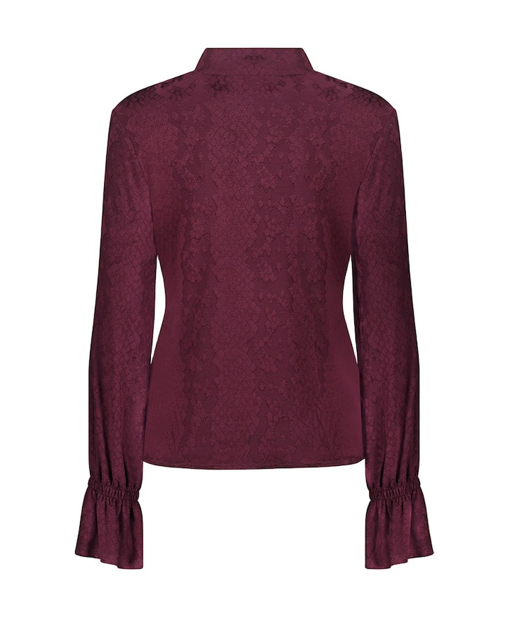 Dames top bordeaux