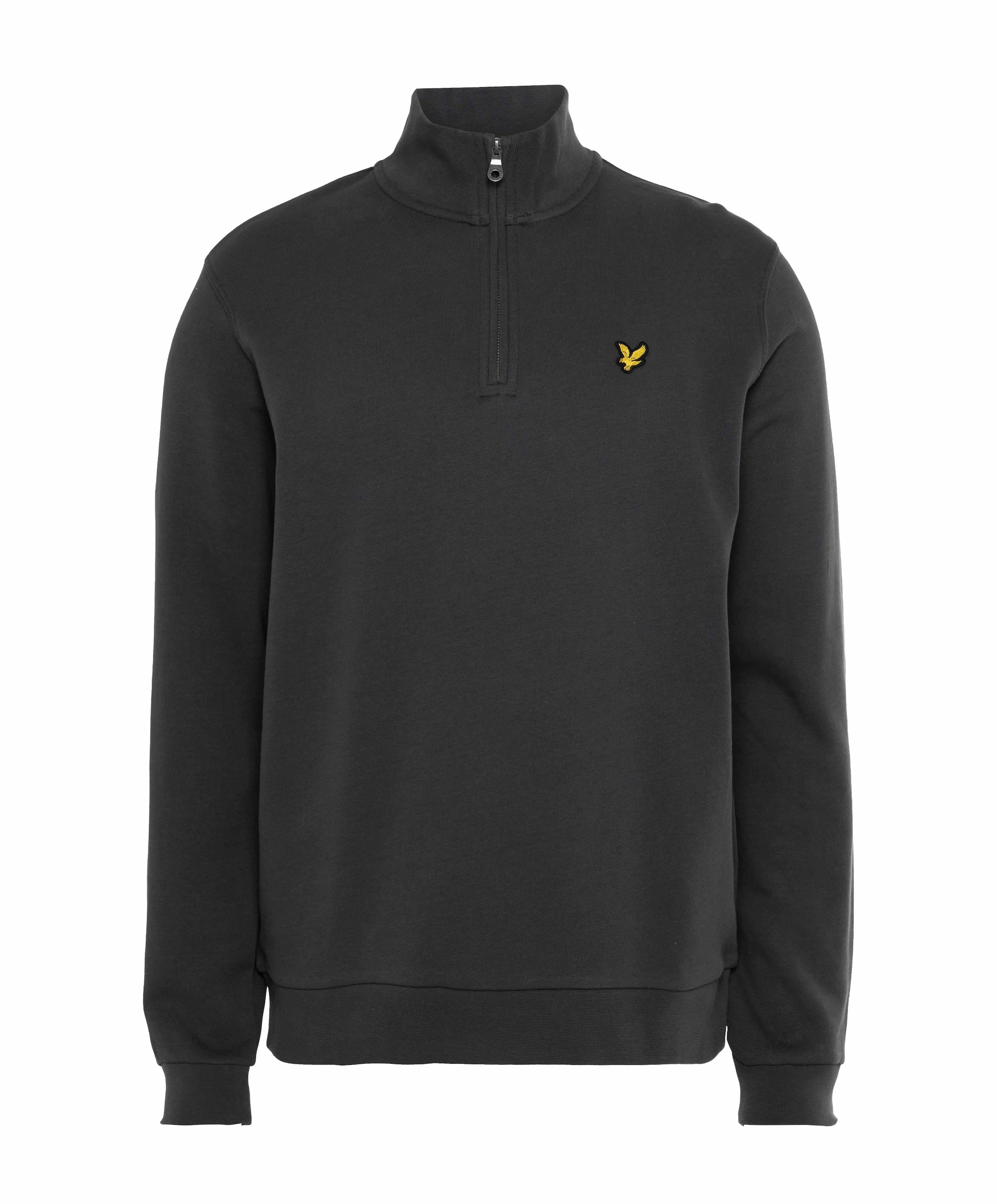 Heren trui met rits grijs