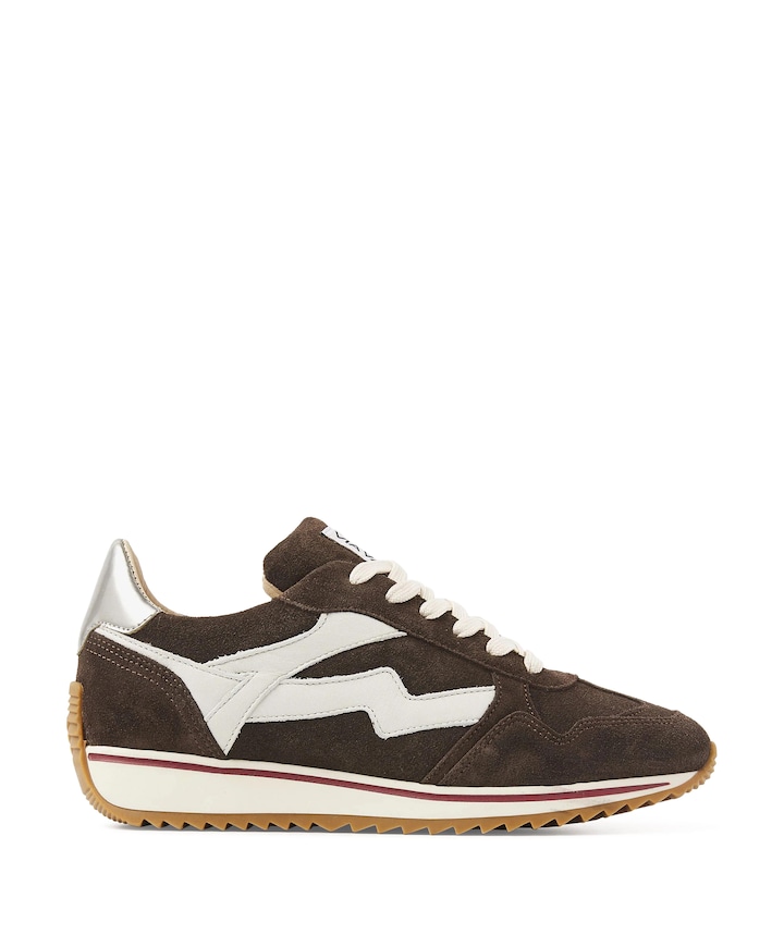 Mikki Alex dames sneakers bruin