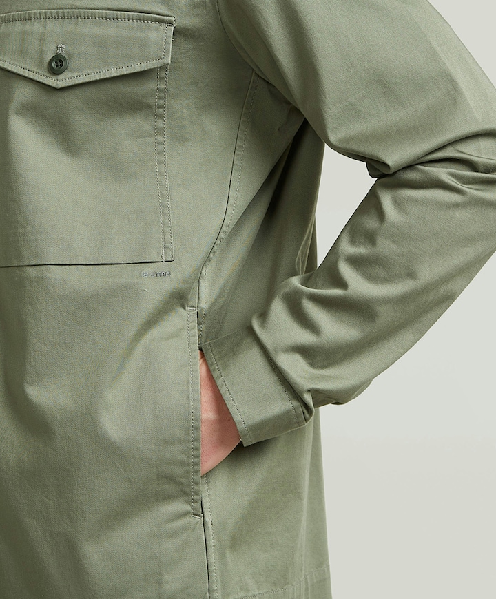 Heren overshirt groen