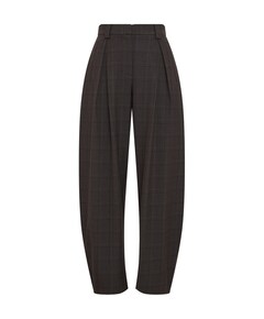 MSCHJohnna HW Barrel CHK dames broek bruin