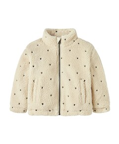 Meisjes jas ecru
