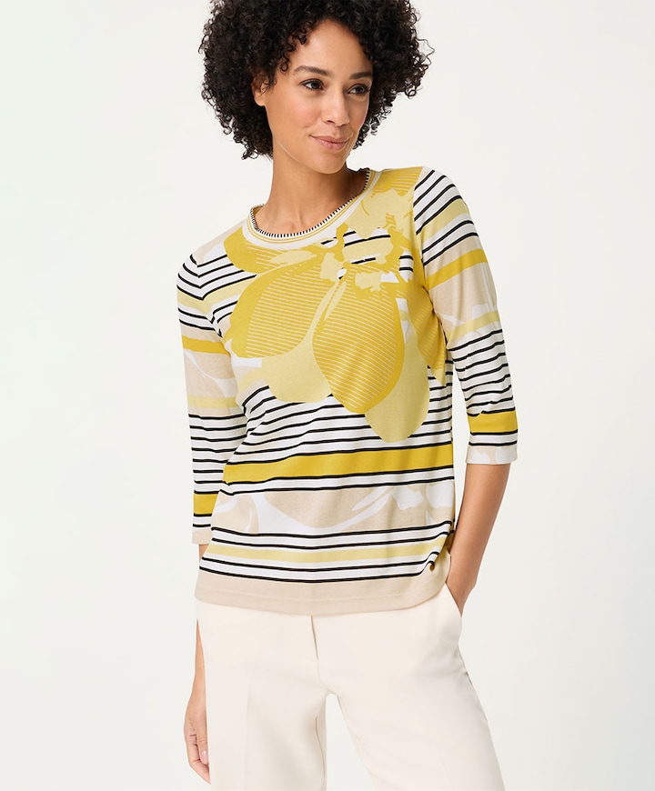 Dames longsleeve geel