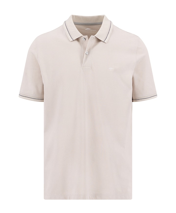 Heren polo beige