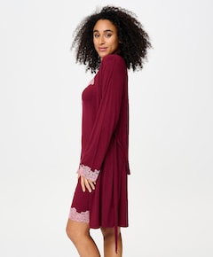 Dames ochtendjas bordeaux