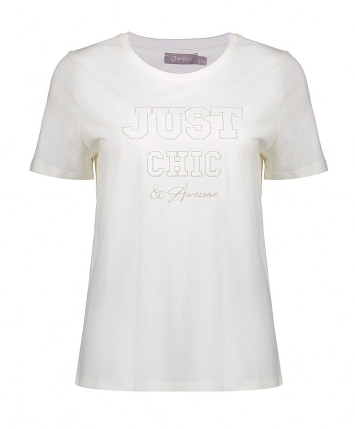 Dames T-shirt ecru