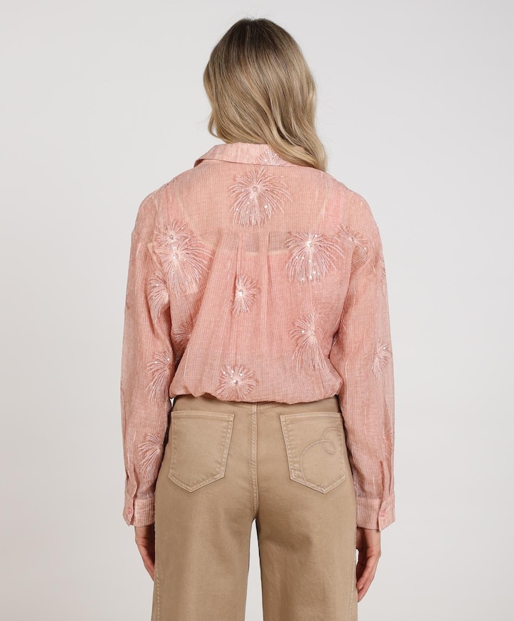 Dames blouse roze