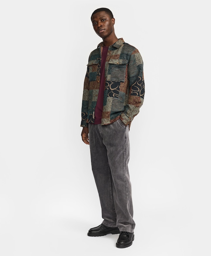 Heren overshirt groen