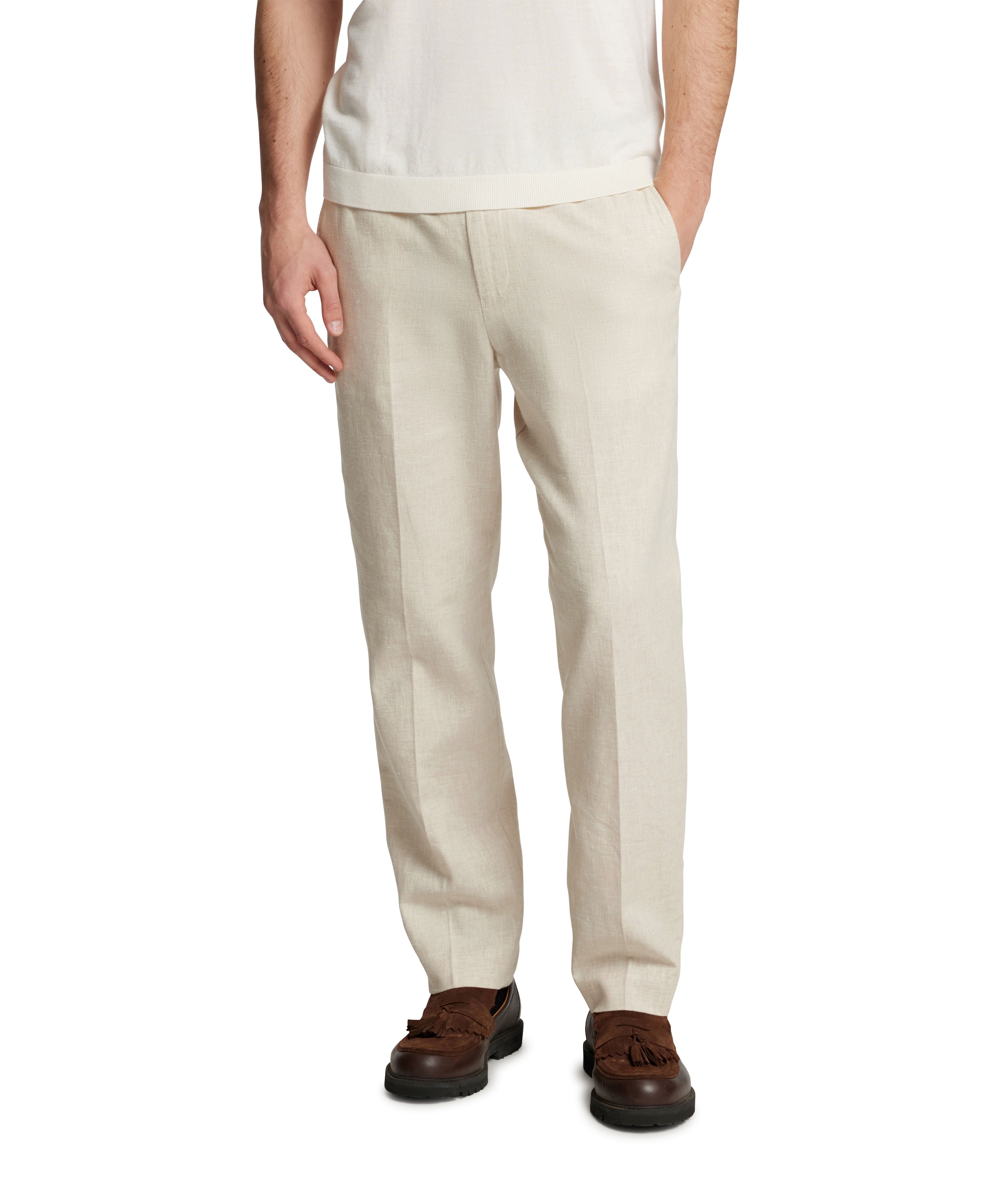 SLHREG-MALIK SUN TRS NOOS heren broek beige