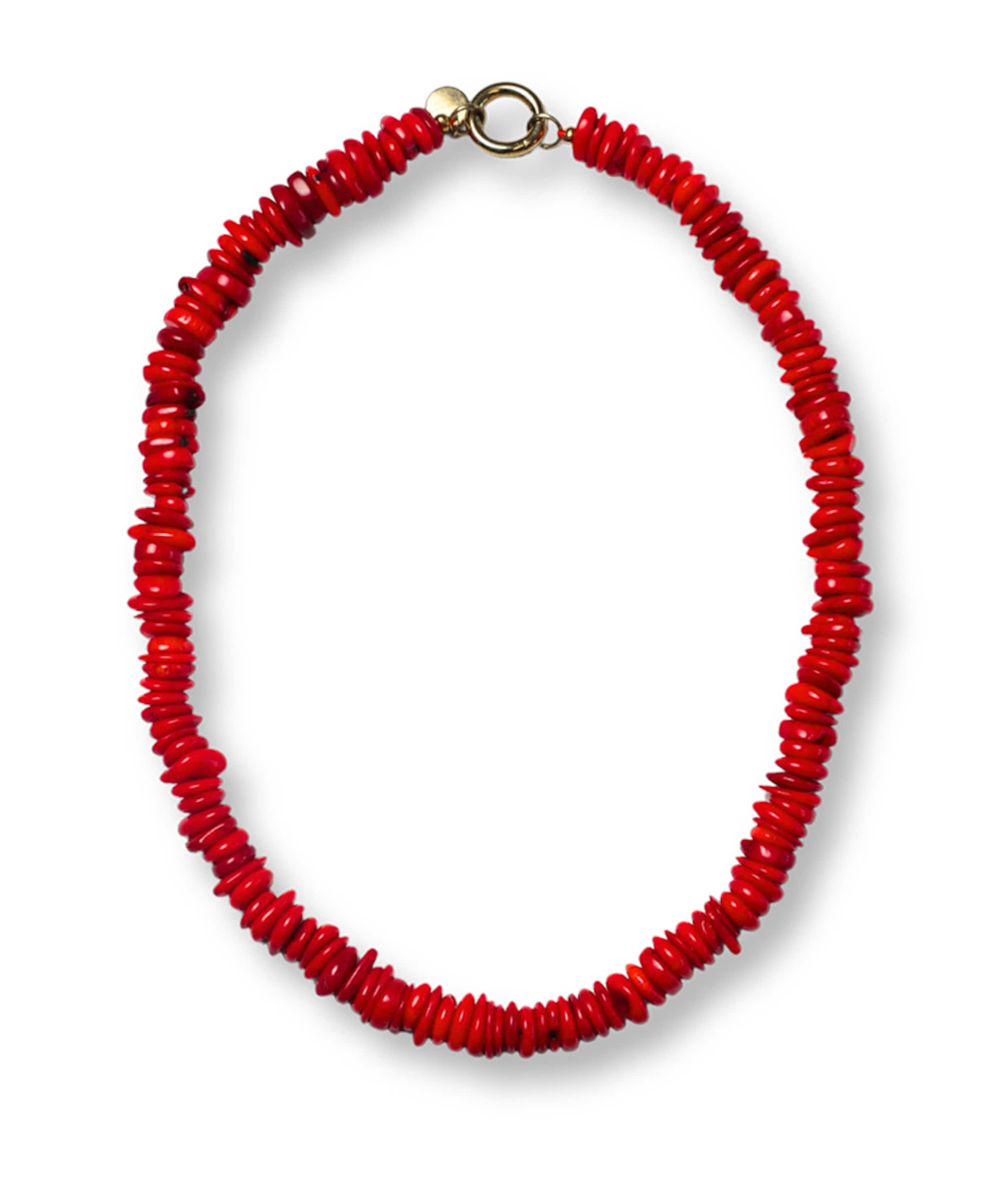 Dames ketting rood