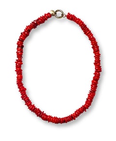 Dames ketting rood