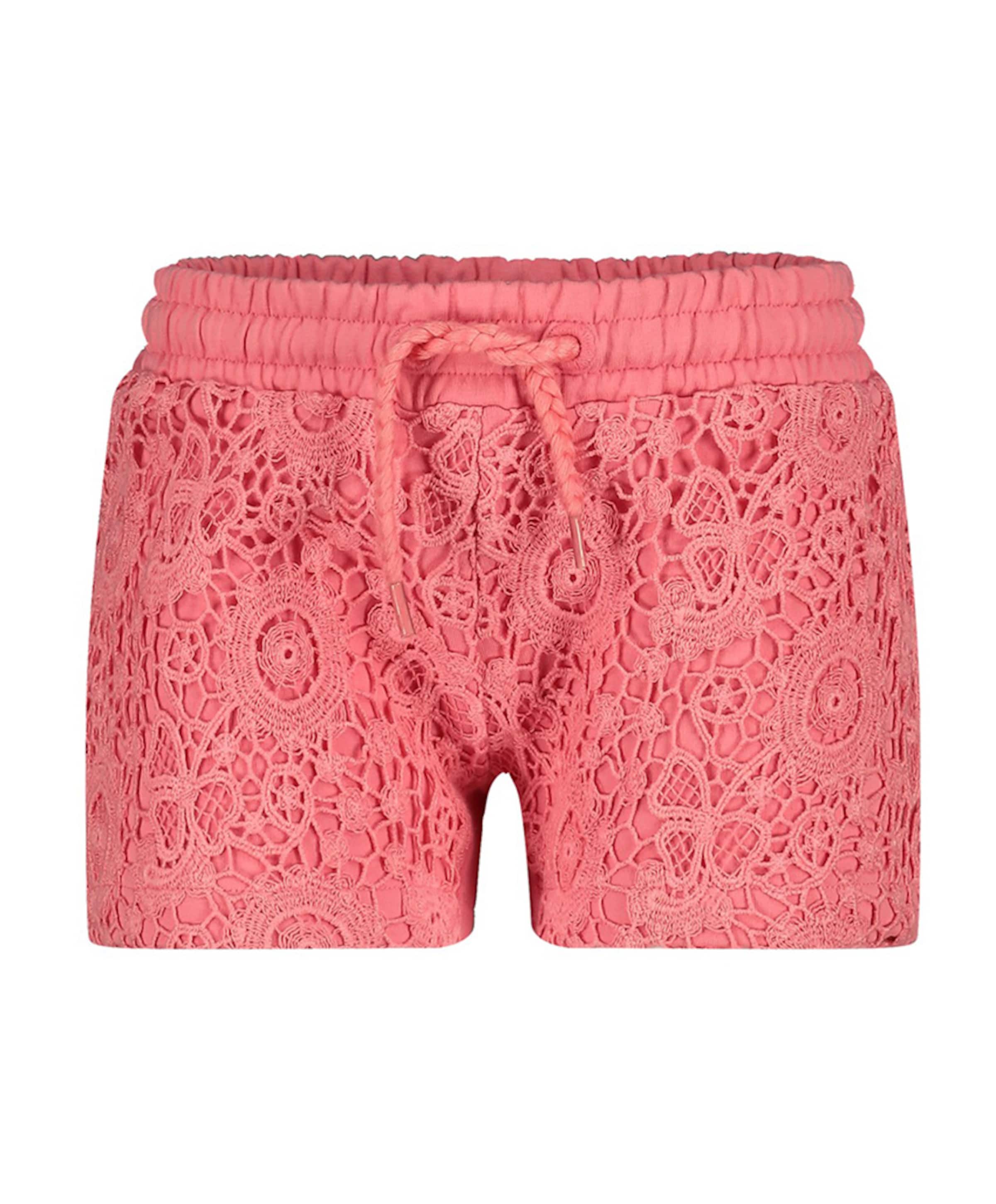crochetdetail meisjes korte broek roze