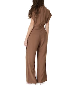 dames jumpsuit beige
