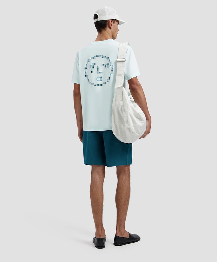 Heren T-shirt blauw