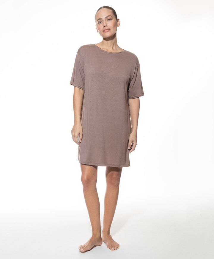 Dames nachthemd beige