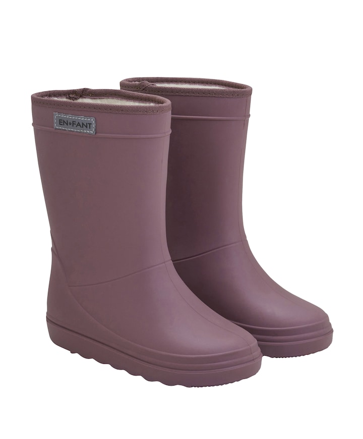 Thermo Boots Solid regenlaarzen roze