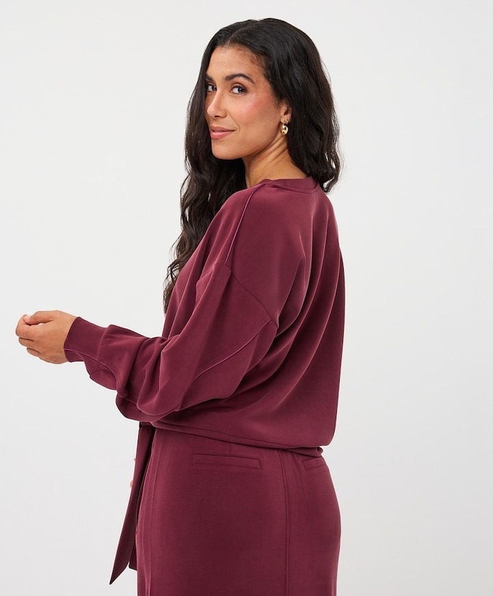 Dames sweater bordeaux