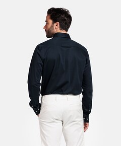 Overhemd lange mouw blauw