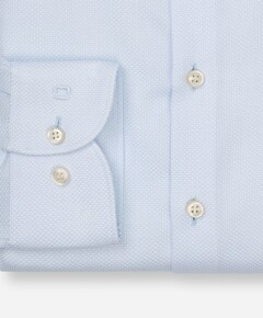 Heren overhemd lange mouw blauw