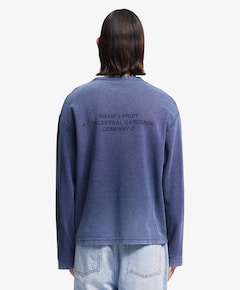 Heren longsleeve blauw