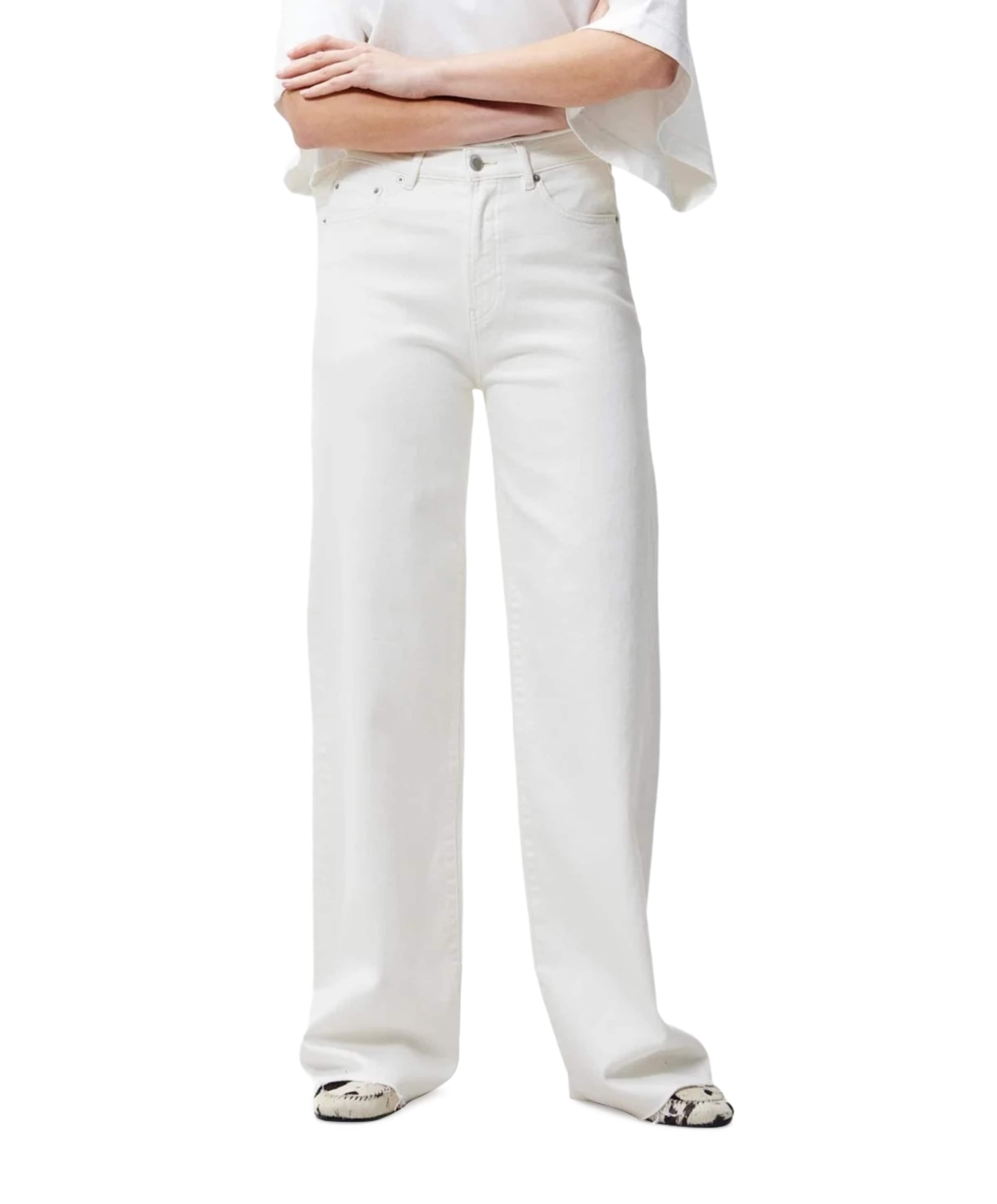 Loose fit jeans dames jeans wit