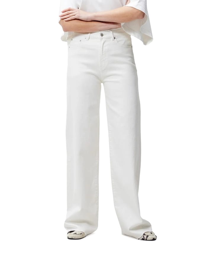 Loose fit jeans dames jeans wit