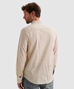 Heren overhemd lange mouw ecru