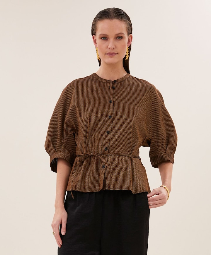 Dames blouse goud