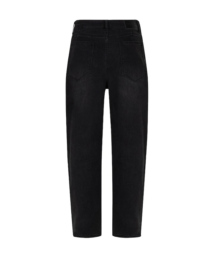 Barrel denim dames jeans bordeaux