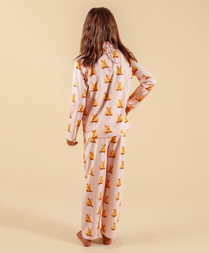 Meisjes pyjamaset roze