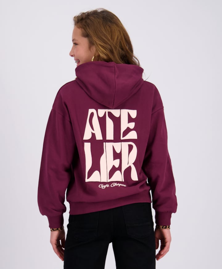 Meisjes hoodie bordeaux