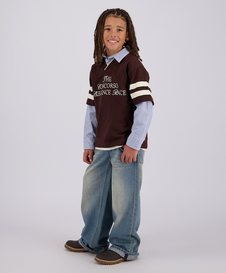 Jongens T-shirt bruin