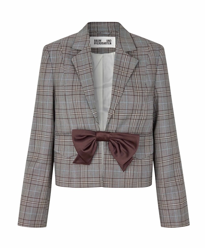 Dames blazer grijs