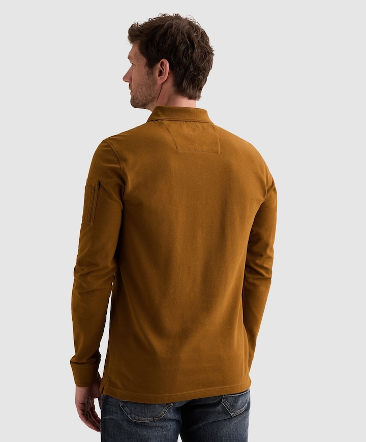 Heren polo bruin