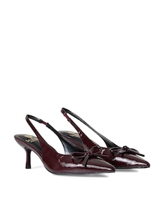 dames slingbacks bordeaux