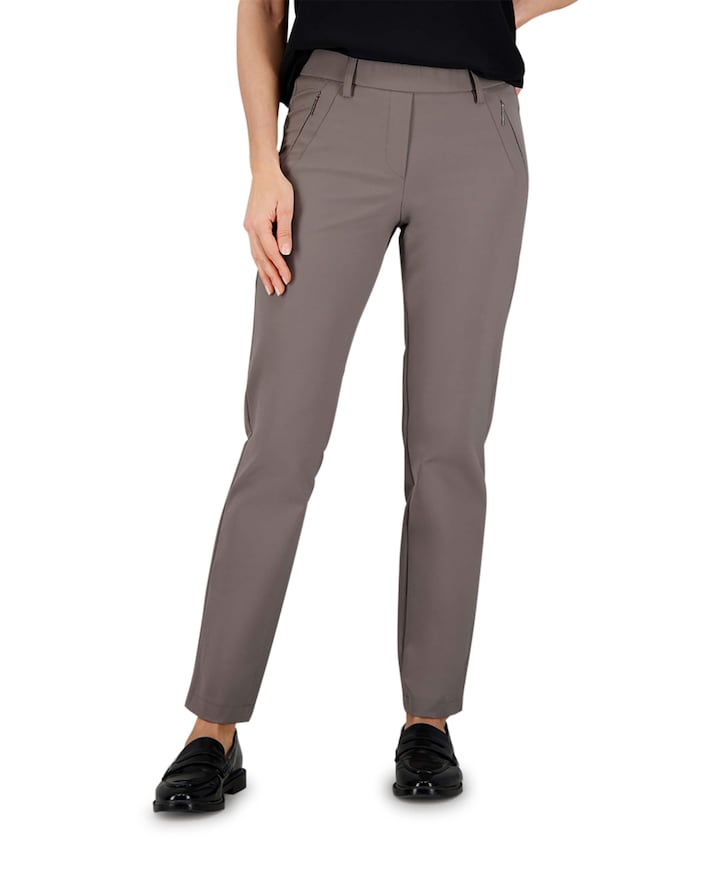 Hose Pull On Slim dames broek grijs